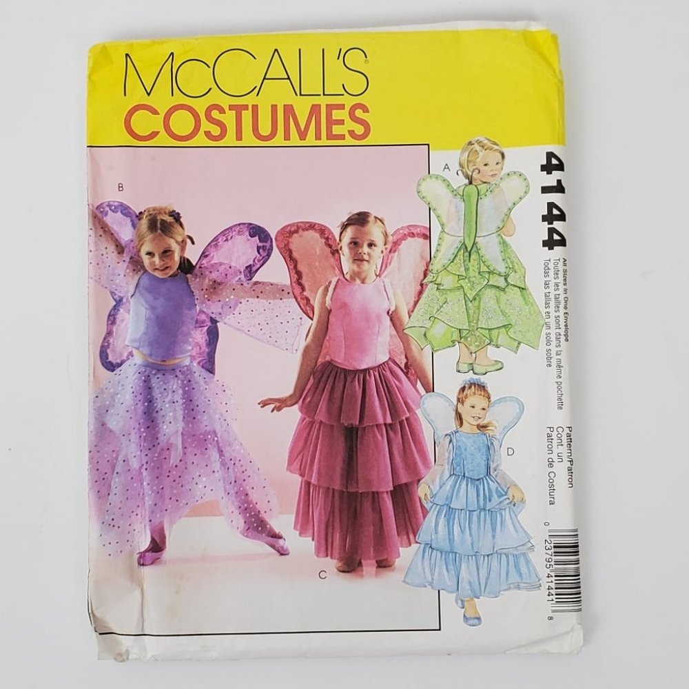 McCall's Girls Fairy Costumes Sewing Pattern, Size (3-4) (5-6) (7-8)